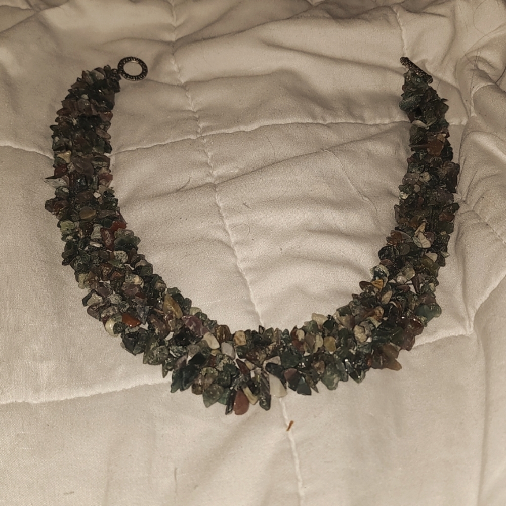 NWOT Traditional AUTHENTIC Moroccan vintage natural hand crafted stoned necklace
